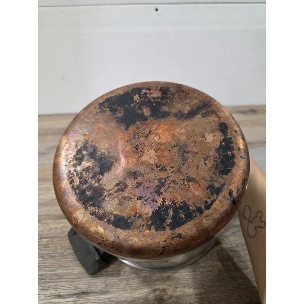 Revere Ware 1801  5 Qt Stock Pot W/ LID*  Copper Bottom Vintage